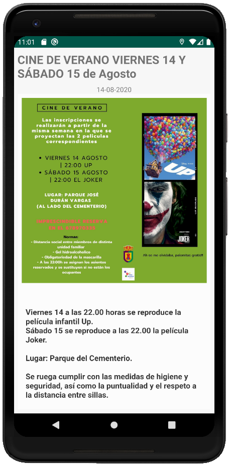 Pueblo Directo App Detalle de Bandos y Noticias de Interés