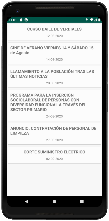 Pueblo Directo App Listado de Bandos y Noticias de Interés