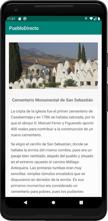 Pueblo Directo App Detalle de Lugares de Interés